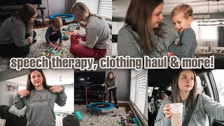 Day In The Life of a Mom | Toddler Speech Therapy, Clothing Haul, Cleaning Motivation & more! | 2024