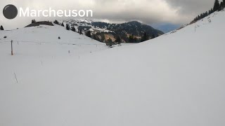 4K Bombing the Marcheuson Black - Les Crosets: Skiing in the portes du soleil