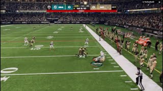 New Orleans Saints vs. Miami Dolphins Madden 24 gameplay PS5 ranked headtohead