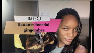 Gâteau Banane Chocolat Gingembre