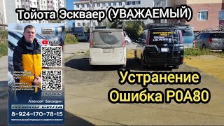 TOYOTA ESQUIRE HYBRID устранение ошибки P0A80 89241707815