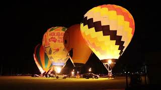 Canowindra Balloon Glow (Balloon Festival), Canowindra NSW. 27 April 2024