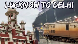 Lucknow To Delhi Swarn Shatabdi Express Train Tour | Full Journey & Food