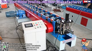 Steel door frame bending machine