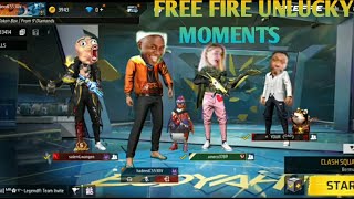 free fire unlucky moments