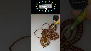 Unique flower 🌼 mehandi design| #sd__henna #art #tutorial #henna #mehndidesign #mehndi #shorts