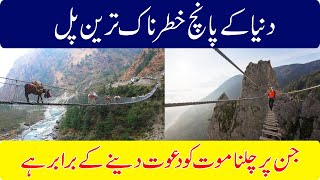 The 5 most dangerous bridges in the world,دنیا کے5 خطرناک ترین پل,Faisal TV