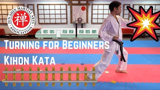 Beginner Turns in Kihon Kata