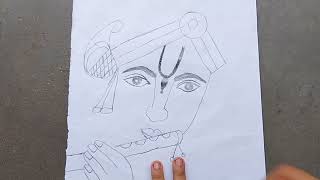 how to draw krishna easy #drawing #easydrawing #viral #easy