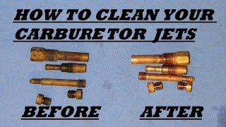 How to clean motorcycle carburetor jets with vinegar