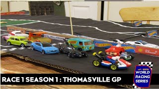 2023  Hot Wheels Matchbox WRS RACE 1 SEASON 1 Thomasville GP  Racing Stopmotion