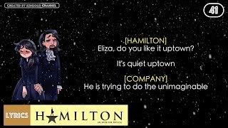 #41 Hamilton - It's Quiet Uptown (VIDEO LYRICS)