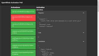 OpenWhisk Activation Viewer Built with Vue.js and Veutify