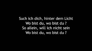 Rammstein - Wu bist du (Lyrics)