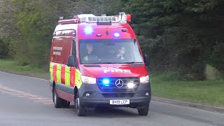 Suffolk Fire & Rescue Service - Ixworth Command Support Vehicle responding 06-05-2021