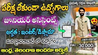 🚨 NO EXAM ,12th Pass Govt Jobs || Latest Jobs In Telugu || OFMK Recruitment 2024 || Free Job Search