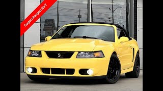 2003 Ford Mustang Cobra 4.6L V8 Supercharged For Sale Walk-Around Quick Tour at Carmel Motors Indy