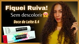 CLAREANDO O CABELO VIRGEM SÓ COM TINTA BIOEXTRATUS 8.4 | ruivo doce de leite😍