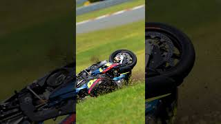 Bike crash ...rider is ok