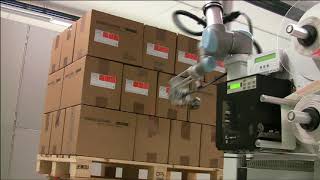 Robotic Carton Labelling on Pallet