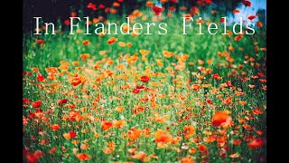 In Flanders Fields - Lt. Col. John McCrae  - St. Mary Elementary - Mr. M