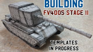 Building 🇬🇧FV4005🇬🇧(British Tank Destroyer) #papercraft #worldoftanks #history #satisfyingvideo