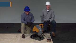 ACO   2019   How to cut cast iron pipe using a Ridgid chop saw