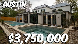 Inside a $3,750,000 Austin Texas New Luxury Home | Austin Real Estate 2022