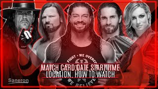 WWE EXTREME RULES 2019 FULL MATCH CARD,DATE, START TIME,LOCATION, HOW TO WATCH