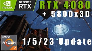 Jedi Survivor MAY 1ST UPDATE RTX 4080 + 5800X3D 4K 1440p 1080p + Ray Tracing + FSR 2.0 FPS Benchmark