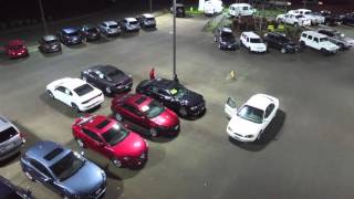 Sketchy couple at Jim Doran Dodge stalked with a drone McMinnville, Oregon