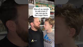 Who is going to ask to go to the Lego store?