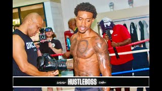 Errol Spence Jr. and Trainer Derrick James Get Down To Work in Las Vegas