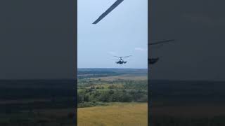 Ka-52 pilots having fun, flying sideways at 170km/h.