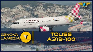 Approaching Genova | ToLiss A319 Volotea - Lamezia ✈ Genova [XP11.50]