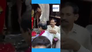 CM K Chandrashekar Rao offers prayers at Shri Vitthal Rukmini Temple in Pandharpur, Solapur #shorts