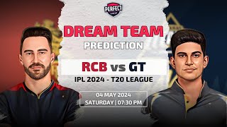 Royal Challengers Bengaluru vs Gujarat Titans Dream11 Prediction | RCB vs GT | IPL 2024