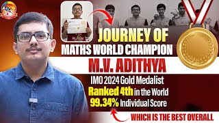 Journey Of Maths World Champion M V Adhitya || IMO 2024 Gold Medalist || @srichaitanyagosala