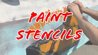 Paint Stencils - DIY At Home Vehicle Sign Writing & logos Using Our Stencils - Rustypaint.com