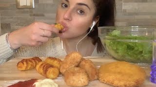 ASMR ITA | CROCCHETTE DI PATATE, NUGGETS, CORDON BLEU & CHIACCHIERE 😋😌