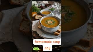 Homemade Soup Day  Feb 4  #food