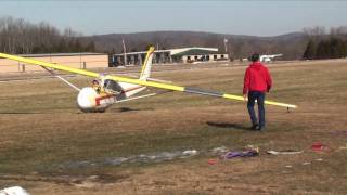 Schweizer 2-33 Glider Landing at Blairstown Airport