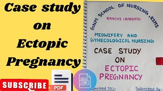 Case Study/NCP On Ectopic pregnancy (obg) //#ectopicpregnancy //#nursing