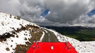 Nevis 4WD track in Winter  _ Garston to Ski Hut - MAN truck