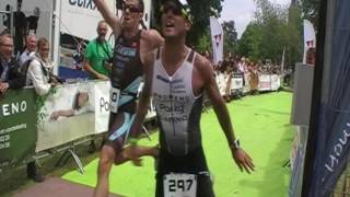 Aankomstbeelden Sportics 1/4 triatlon Gullegem 2016