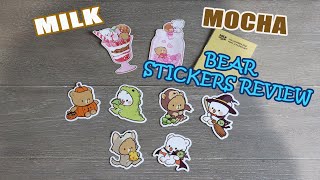 MILK AND MOCHA BEAR STICKERS REVIEW