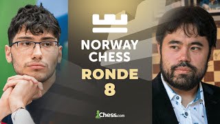 Alireza Firouzja - Hikaru Nakamura au Norway Chess 2024 - Ronde 8