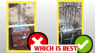 Which is best - Brick or column box shuttering for column casting