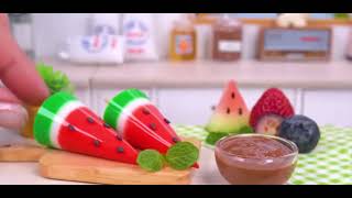 YUMMY😋 HOMEMADE🏠🧊 WATERMELON🍉 CON IN Miniature COOKING👨‍🍳🍲