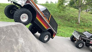 Traxxas TRX-4 Bronco & K10 | In the park | 1/10 Scale RC Crawler